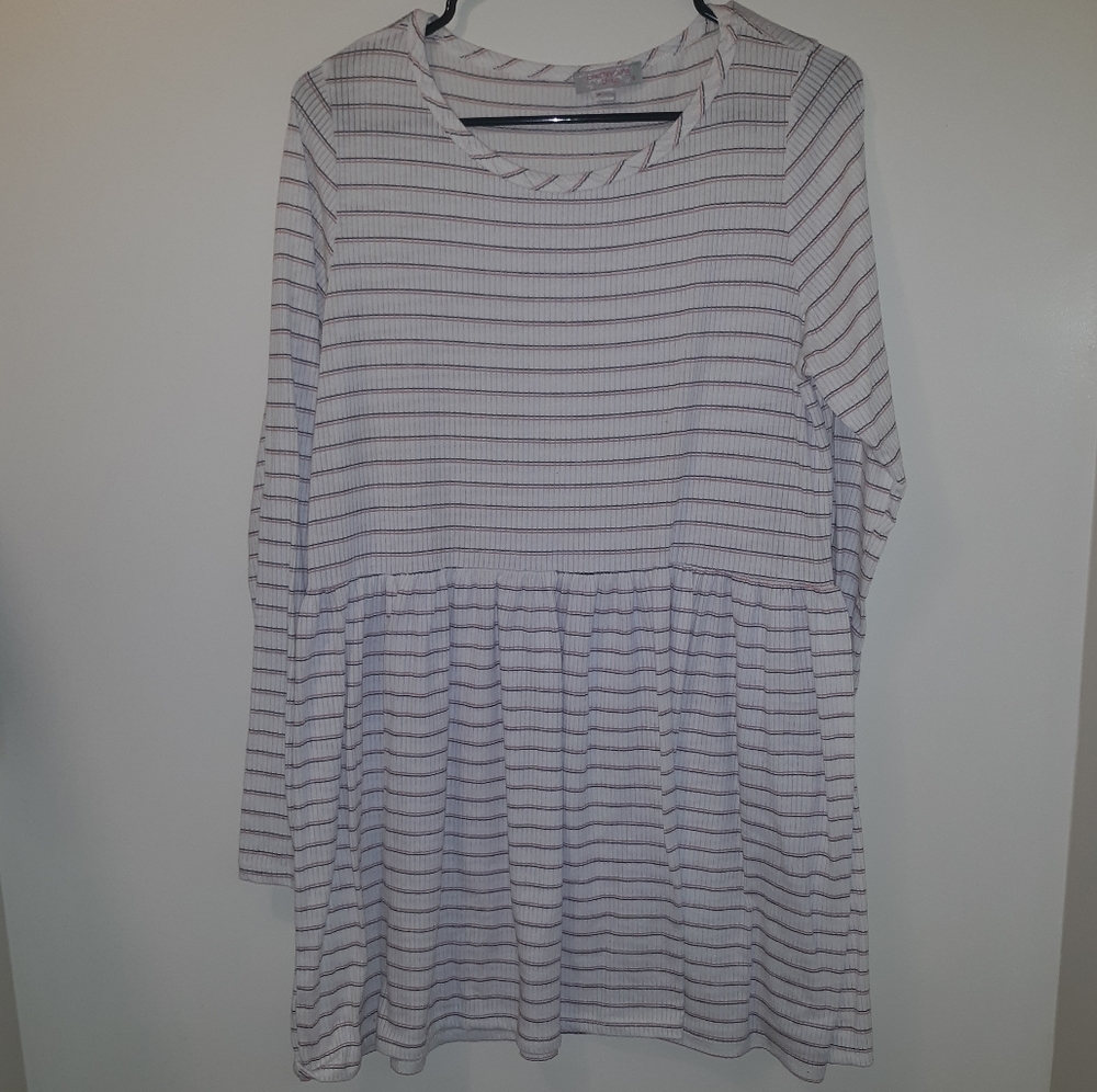 Pretty Young Thing Orange Striped Dress